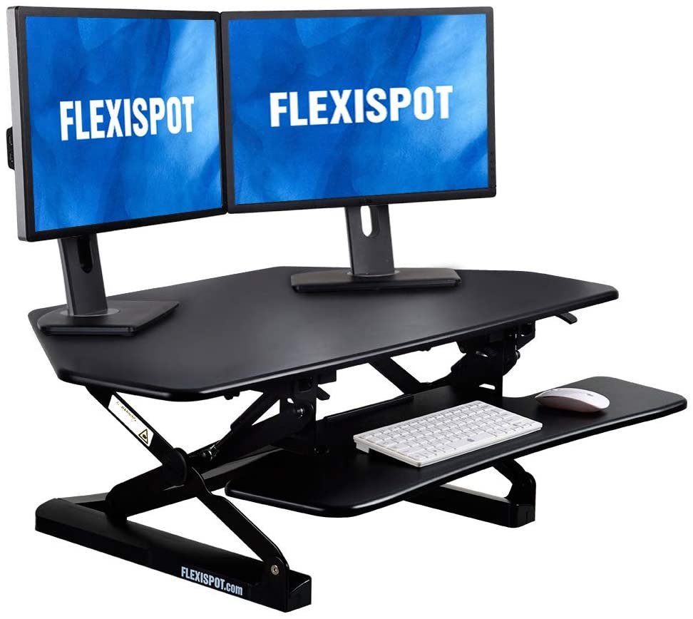 FlexiSpot Standing Desk Converter for Cubicles Corner